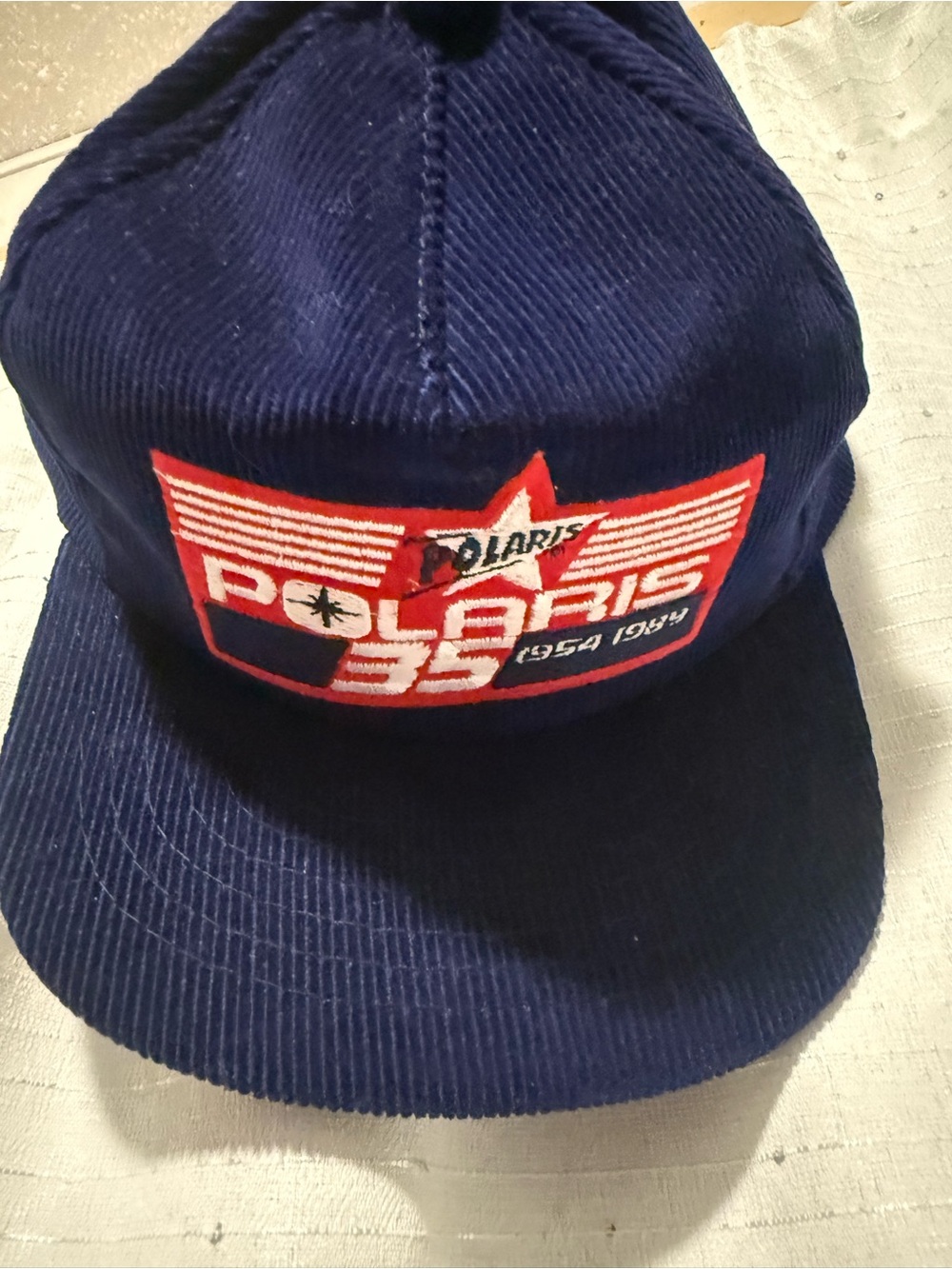 Vintage 1989  Polaris Hat Snapback Corduroy Hat - Picture 3 of 4